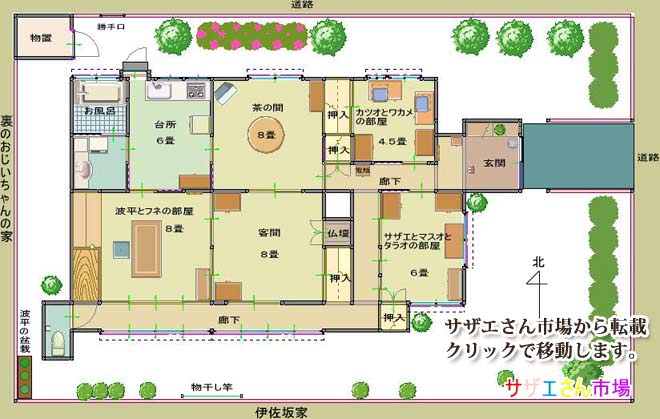 木造平屋建て、延べ床面積は約３０坪。南側に広縁をもうけ、和室の８畳間が続いている有名な家とは？