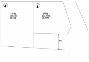 枚方市渚元町 新築一戸建 2区画分譲地 御殿山駅