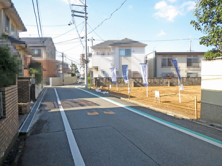 枚方市宇山の分譲住宅 前面道路